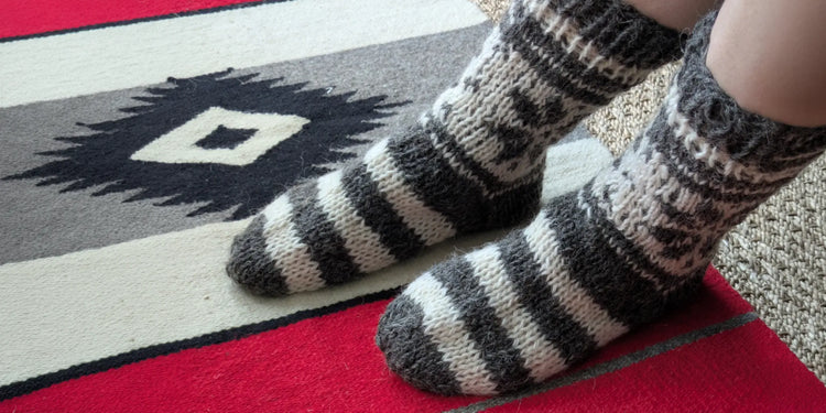 Chaussettes en laine de Pologne